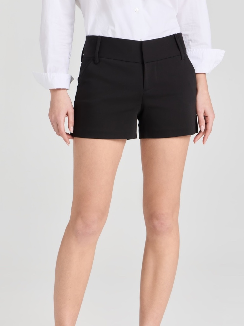 Alice + Olivia Black Tailored Shorts Size Small New Without Tags NWOT